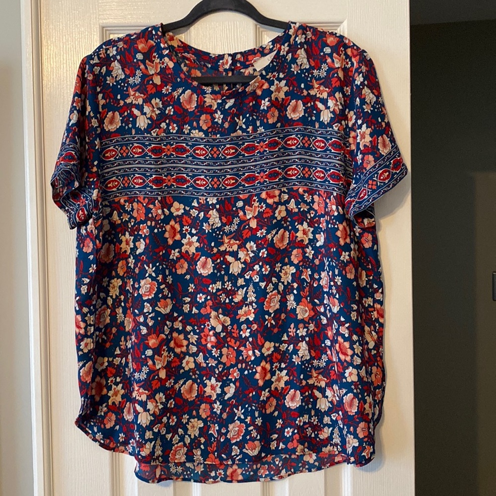 Loft floral blouse